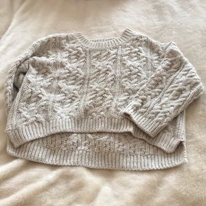 Chunky cable knit sweater